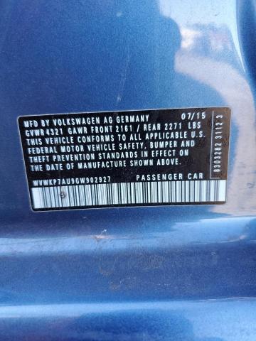 2016 VOLKSWAGEN E-GOLF SE - WVWKP7AU9GW902927