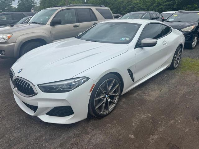 BMW M850XI 2019 white  gas WBABC4C57KBJ35771 photo #1