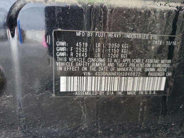 2017 SUBARU LEGACY 2.5 - 4S3BNAN6XH3040822