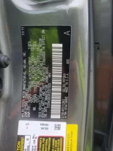2012 TOYOTA SIENNA XLE - 5TDYK3DC9CS201920