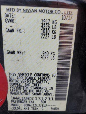 2018 NISSAN ALTIMA 2.5 - 1N4AL3AP8JC131711