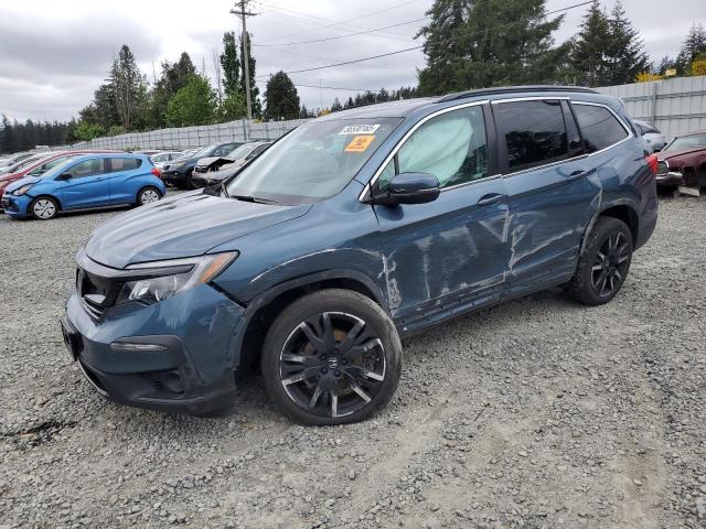HONDA PILOT SE 2021 blue  gas 5FNYF6H27MB095691 photo #1