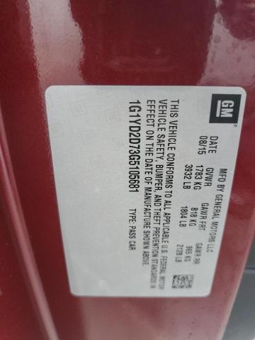 2016 CHEVROLET CORVETTE S - 1G1YD2D73G5105681