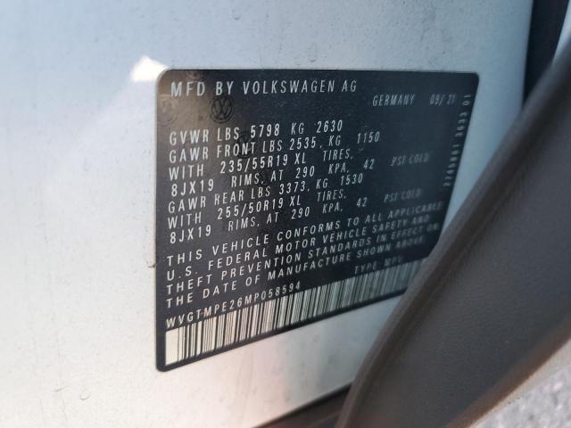 2021 VOLKSWAGEN ID.4 PRO S WVGTMPE26MP058594