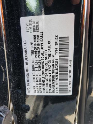 2020 HONDA RIDGELINE 5FPYK3F18LB028351
