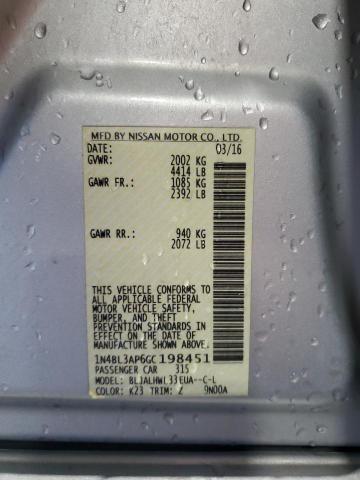 2016 NISSAN ALTIMA 3.5 - 1N4BL3AP6GC198451