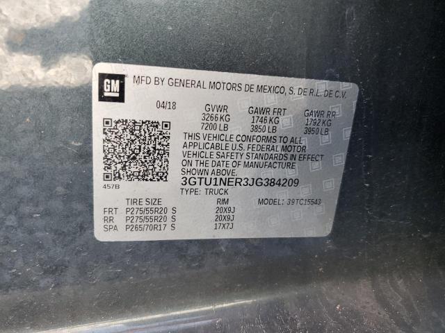 2018 GMC SIERRA C15 - 3GTU1NER3JG384209