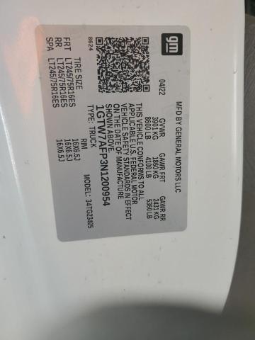 2022 GMC SAVANA G25 1GTW7AFP3N1200954