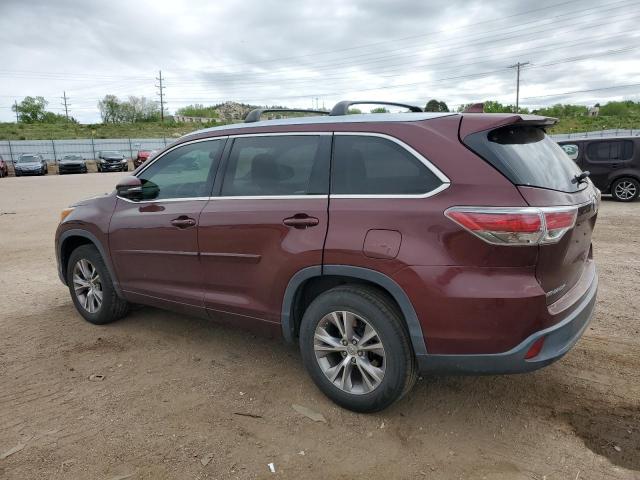 Vin: 5tdkkrfh0fs097839, lot: 57030755, toyota highlander xle 20152