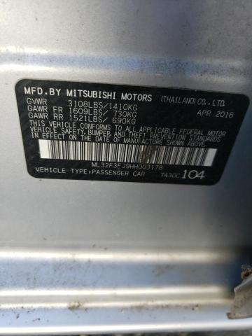 2017 MITSUBISHI MIRAGE G4 ML32F3FJ9HH003178