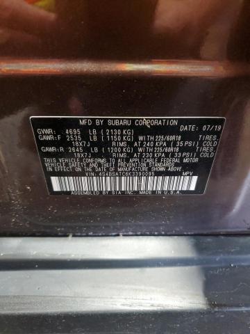 2019 SUBARU OUTBACK TO 4S4BSATC6K3390095