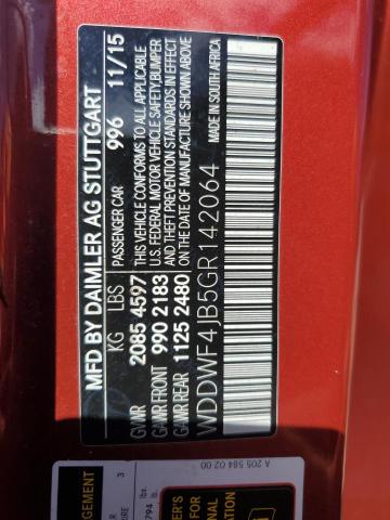 2016 MERCEDES-BENZ C 300 - WDDWF4JB5GR142064