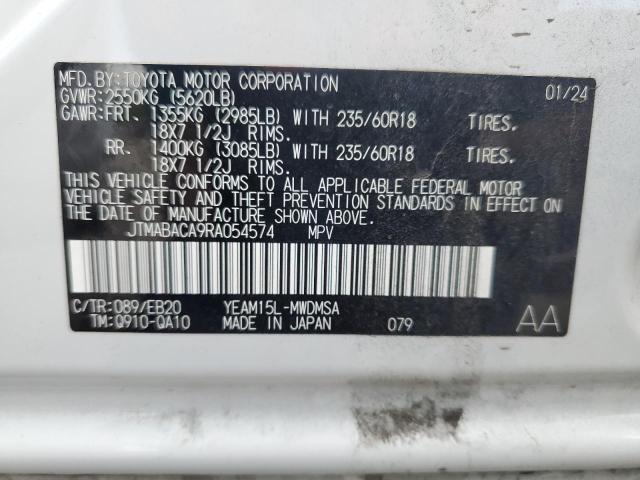 2024 TOYOTA BZ4X XLE JTMABACA9RA054574