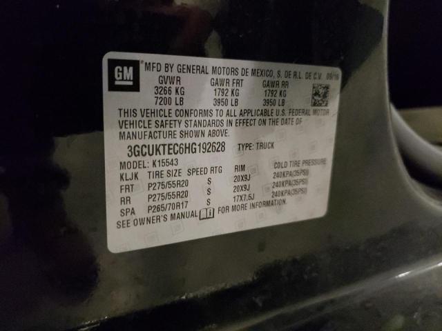 2017 CHEVROLET 1500 3GCUKTEC6HG192628