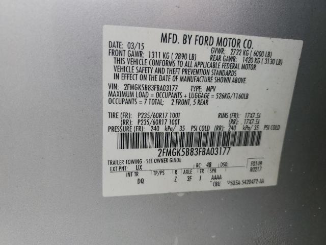 2015 FORD FLEX SE - 2FMGK5B83FBA03177