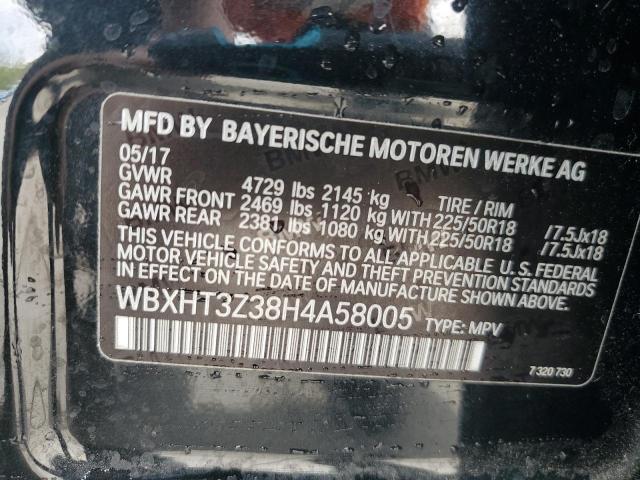 2017 BMW X1 XDRIVE2 - WBXHT3Z38H4A58005