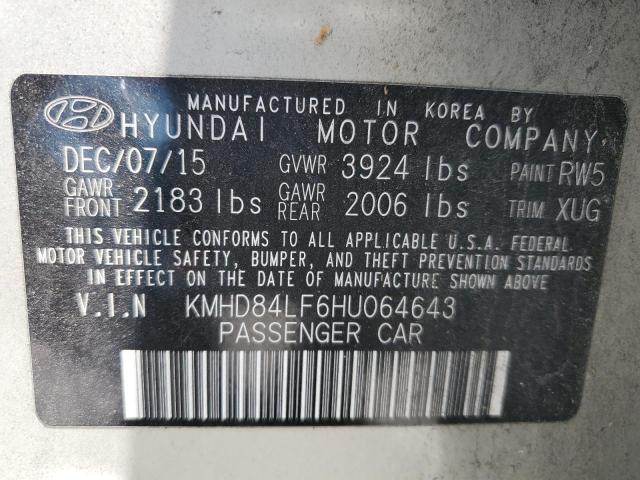 2017 HYUNDAI ELANTRA SE - KMHD84LF6HU064643