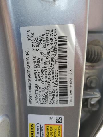 2018 HONDA ACCORD SPO - 1HGCV1F32JA252576