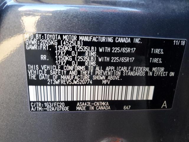 2018 TOYOTA RAV4 ADVEN - 2T3WFREV5JW520774