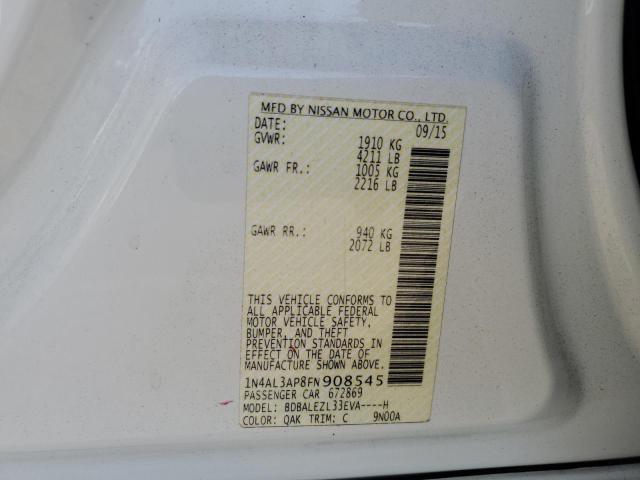 2015 NISSAN ALTIMA 2.5 - 1N4AL3AP8FN908545