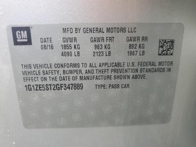 2016 CHEVROLET MALIBU LT - 1G1ZE5ST2GF347889