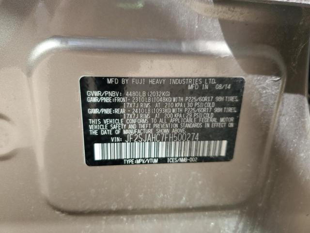 2015 SUBARU FORESTER 2.5I LIMITED JF2SJAHC7FH500274