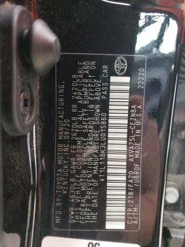 2020 TOYOTA CAMRY LE - 4T1L11BK3LU015860