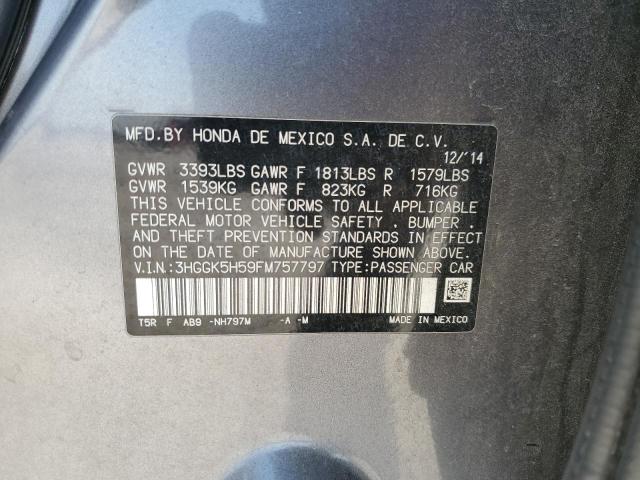 2015 HONDA FIT LX 3HGGK5H59FM757797