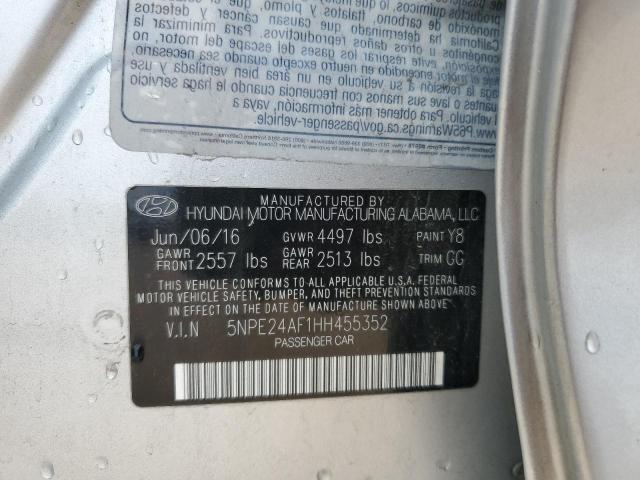 2017 HYUNDAI SONATA SE - 5NPE24AF1HH455352