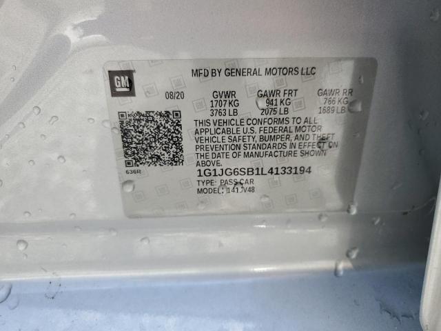 2020 CHEVROLET SONIC 1G1JG6SB1L4133194