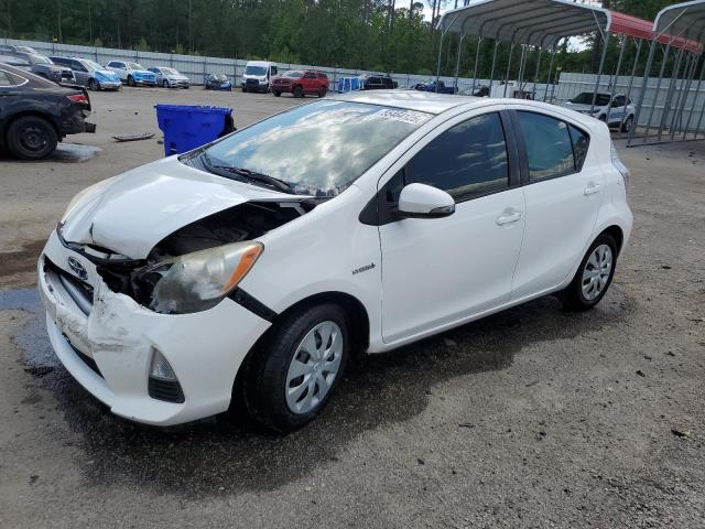 TOYOTA PRIUS C 2013 white  hybrid engine JTDKDTB37D1543383 photo #1