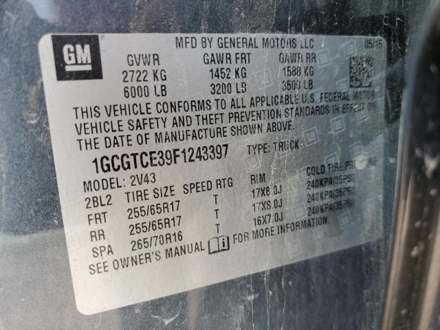 2015 CHEVROLET COLORADO Z #3305576093