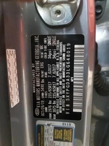 2020 KIA SORENTO L - 5XYPGDA33LG648019