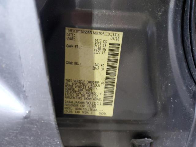 2017 NISSAN ALTIMA 2.5 1N4AL3APXHN303011