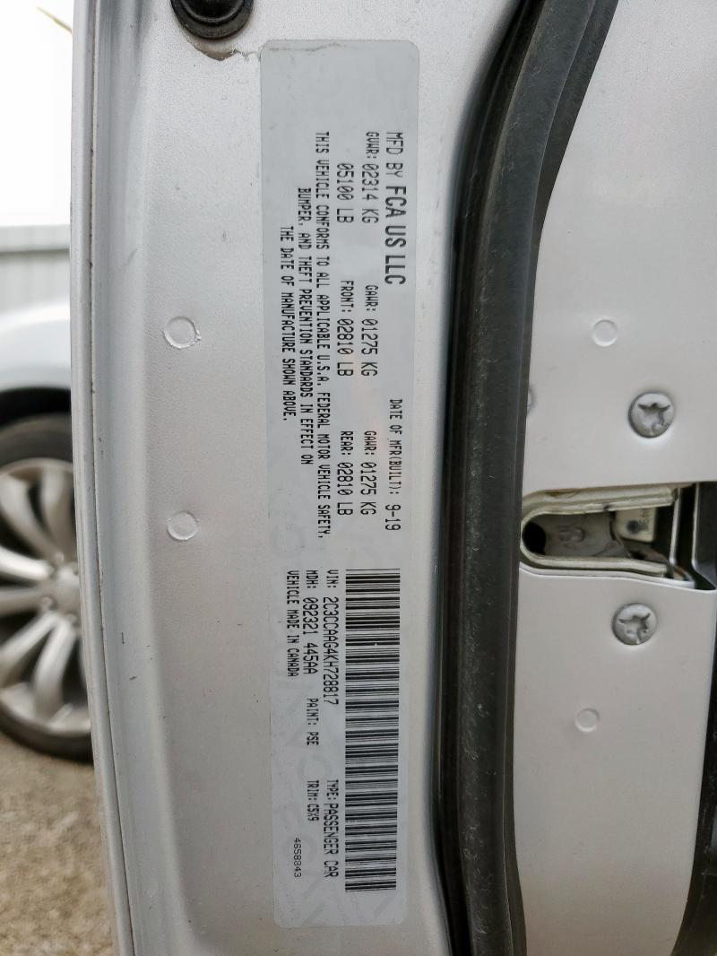 2019 CHRYSLER 300 TOURIN 2C3CCAAG4KH728817