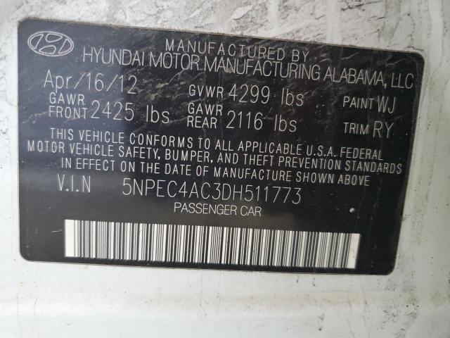 5npec4ac3dh511773 - 2013 Hyundai Sonata Se - #57448465