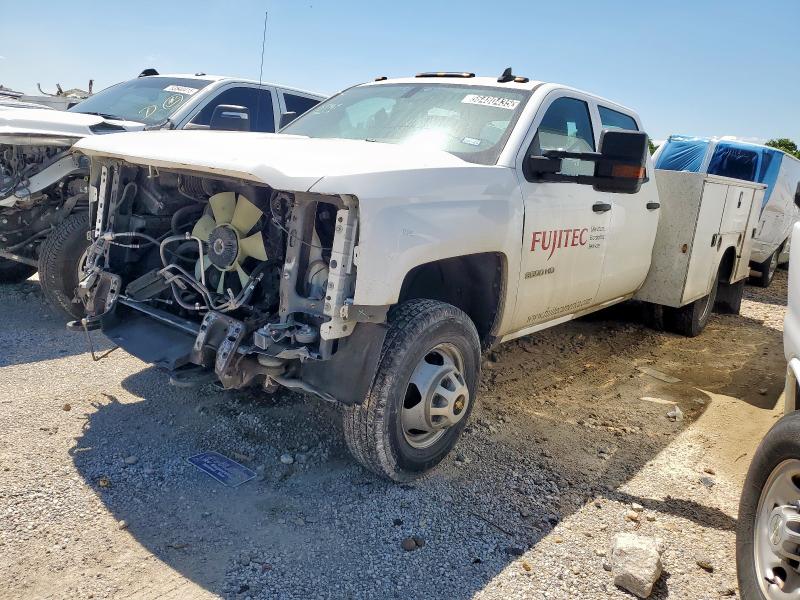 CHEVROLET SILVERADO 2019 white  flexible fuel 1GB4CVCG4KF206389 photo #1