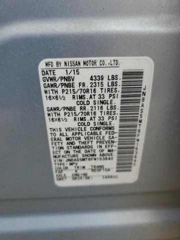 2015 NISSAN ROGUE SELE - JN8AS5MT6FW153640