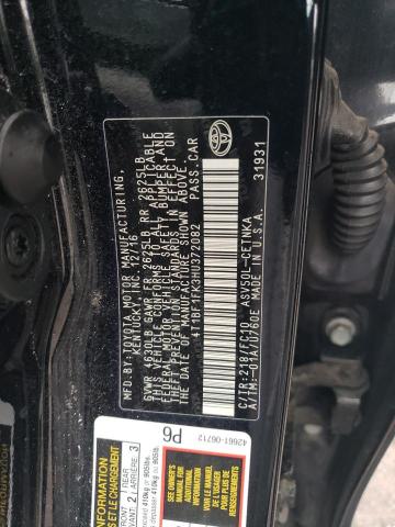 2017 TOYOTA CAMRY LE - 4T1BF1FK3HU372082
