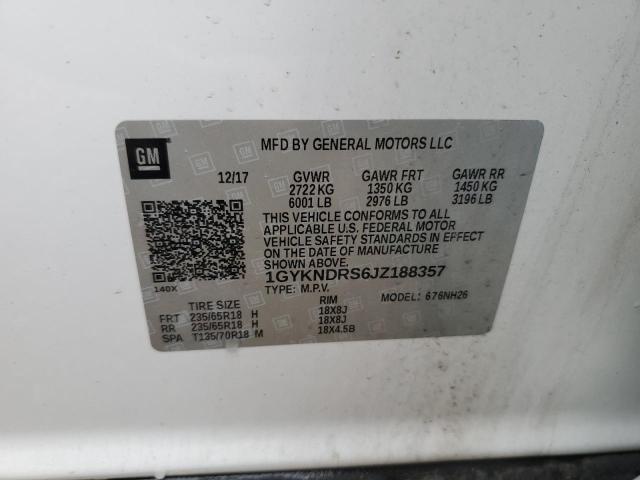 2018 CADILLAC XT5 LUXURY 1GYKNDRS6JZ188357