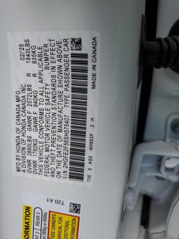 2025 HONDA CIVIC SPOR - 2HGFE2F56SH575407