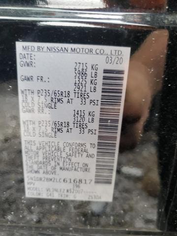2020 NISSAN PATHFINDER - 5N1DR2BM2LC616817