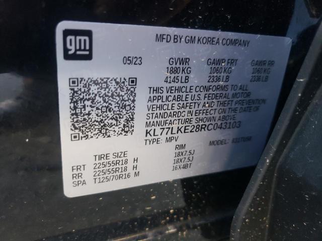 2024 CHEVROLET TRAX ACTIV KL77LKE28RC043103