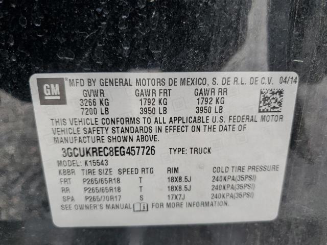2014 CHEVROLET SILVERADO - 3GCUKREC8EG457726