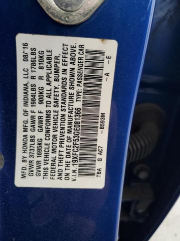 2016 HONDA CIVIC LX - 19XFC2F53GE081366
