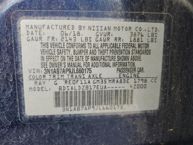 2018 NISSAN SENTRA S - 3N1AB7AP9JL660175