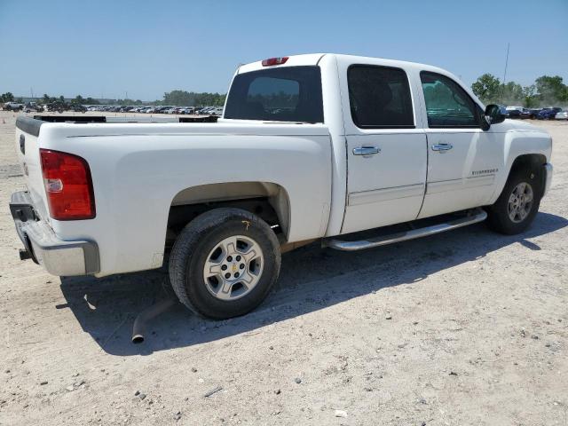 CHEVROLET silverado 2009 white crew pic gas 3GCEC23J99G113080 photo #4