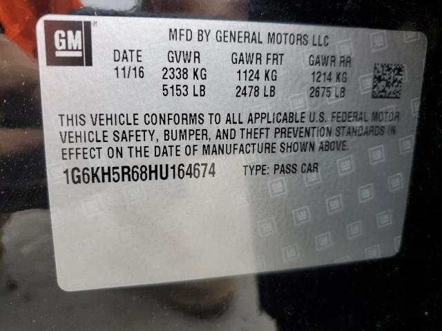 2017 CADILLAC CT6 PREMIU 1G6KH5R68HU164674