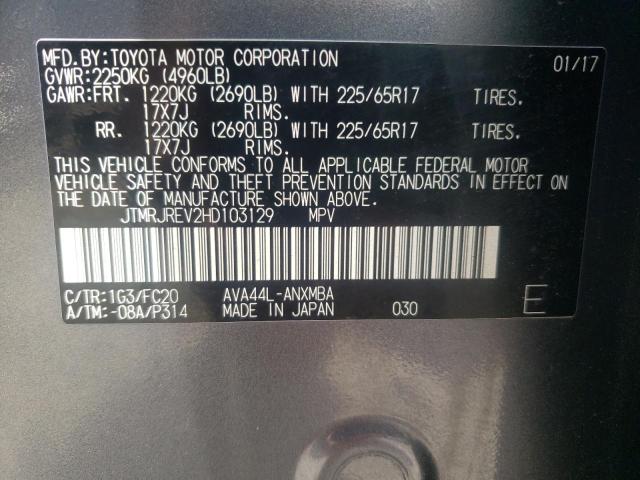 2017 TOYOTA RAV4 HV LE JTMRJREV2HD103129