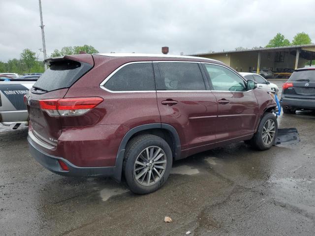 Vin: 5tdjzrfh4hs451470, lot: 56704815, toyota highlander se 20173